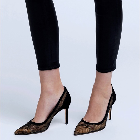 L’agence Simone Pump Black Lace Pump - Picture 2 of 7